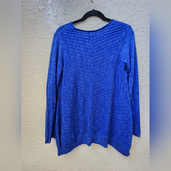 Beatrix OST Cobalt Blue V Neck Asymmetrical Sweater/Top , Size Small - Picture 7 of 8